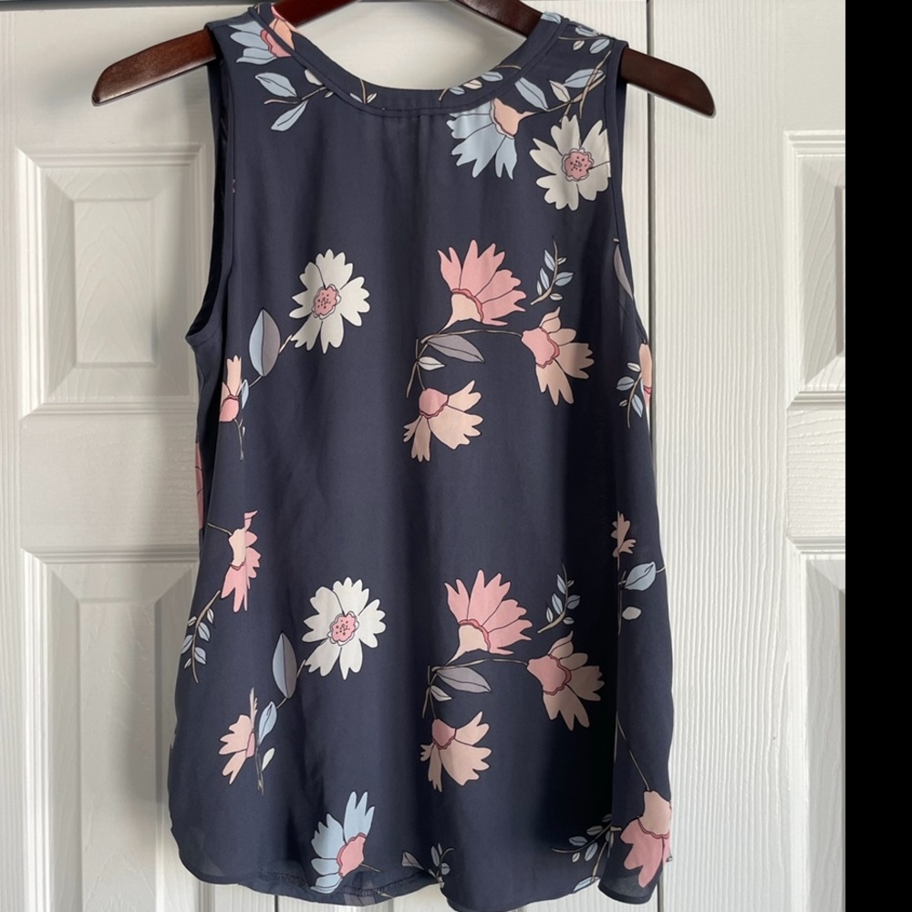 Loft tie-back tank, Sz S